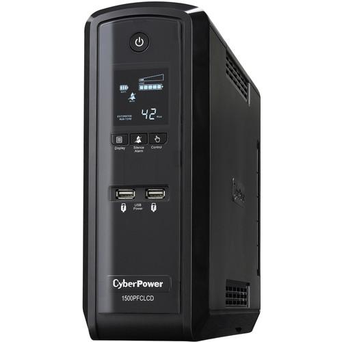 CyberPower UPS SYSTEM-1500VA 900W,Pure Sine Wave,Nema 5-15P,5