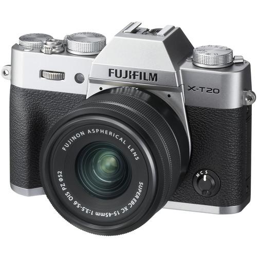 FUJIFILM X-T20 Mirrorless Digital Camera with XC 15-45mm Lens