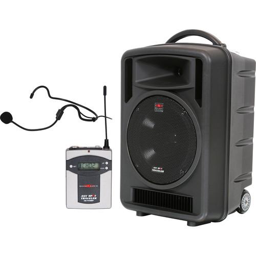 Galaxy Audio Traveler 10" 150W Peak PA System with UHF Receiver, Bodypack and Headset Mic