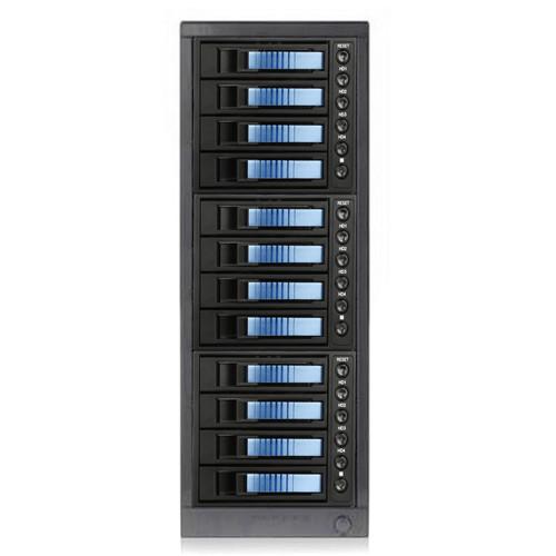 iStarUSA DAGE1240BL-3MS 12-Bay SAS SATA 6 Gb s miniSAS Hotswap JBOD Enclosure