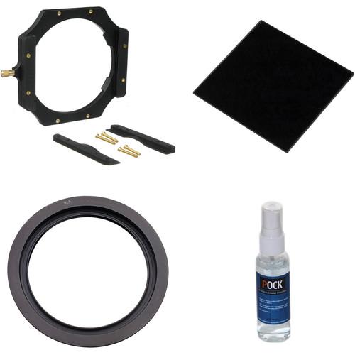 LEE Filters 100mm System Kit with 77mm Wide-Angle Lens Adapter Ring, 100 x 100mm Big Stopper 3.0 Neutral Density Filter, and Lens Cleaner