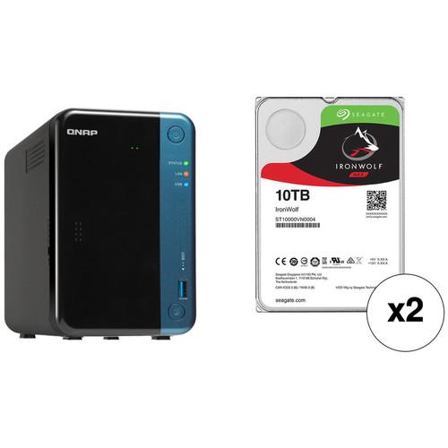 QNAP TS-253Be 20TB 2-Bay NAS Enclosure Kit with Seagate NAS Drives