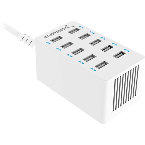 Sabrent 10-Port USB Charging Station 12A 60W