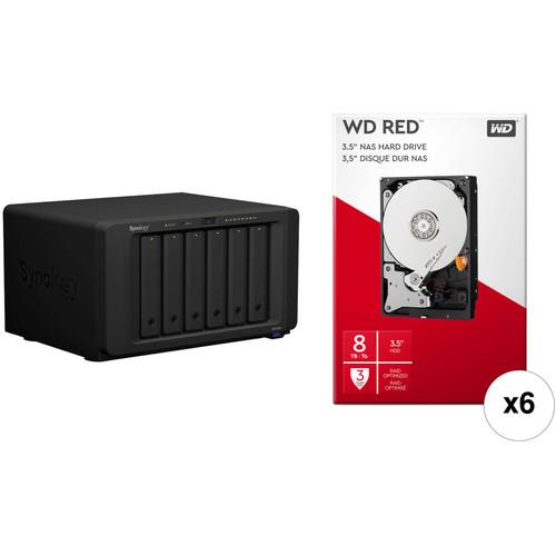 Synology DiskStation DS1618 48TB 6-Bay NAS Enclosure Kit with WD NAS Drives