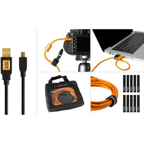 Tether Tools Starter Tethering Kit with USB 2.0 Type-A to Mini-B 5-Pin Cable