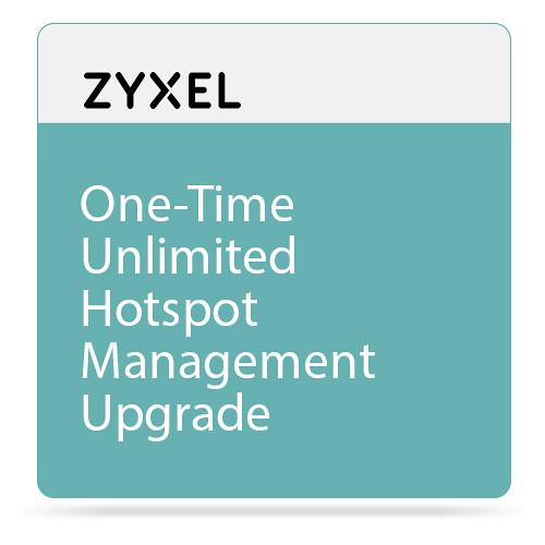 ZyXEL One-Time Unlimited Hotspot Management Upgrade for ZyWALL 310 1100 & USG310 1100 1900 Unified Security Gateway