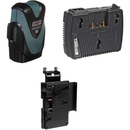Anton Bauer Digital 90 Battery Kit with Tandem-70 Charger & QR-SDH Plate