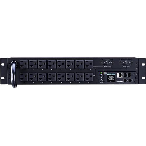 CyberPower Monitored PDU24A 100-120V L5-30P Plug 16 NEMA 5-20R Outlets 12