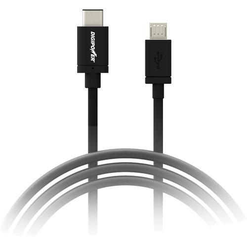 DigiPower Re-Fuel USB 2.0 Type-C to Micro-USB Cable