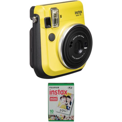 FUJIFILM INSTAX Mini 70 Instant Film Camera with Single Pack of Film Kit