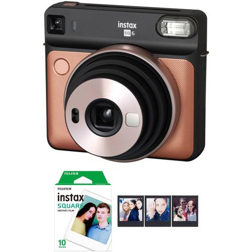 FUJIFILM INSTAX SQUARE SQ6 Instant Film Camera with Film Bundle