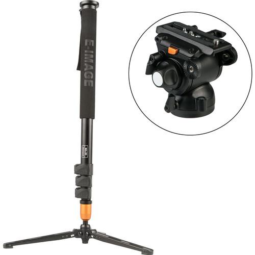 ikan MA90 Aluminum Monopod with E-Image GH03F Fluid Head