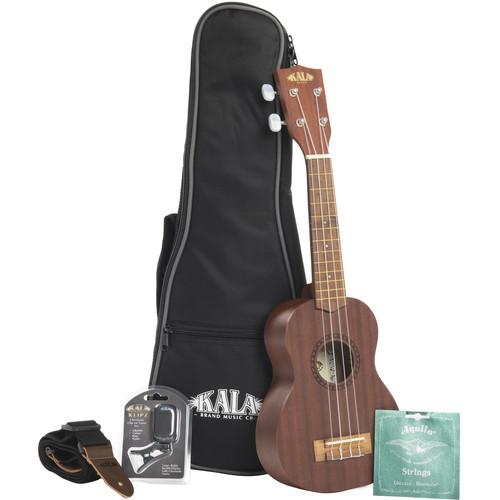 KALA Satin Mahogany Concert Ukulele Bundle