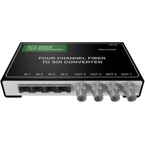 Matrix Switch 4 SFP Input 4 BNC Output 3G-SDI Converter