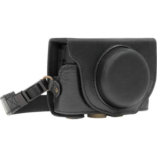 MegaGear Leather Camera Case with Strap for Sony DSC-RX100 VI, V & IV