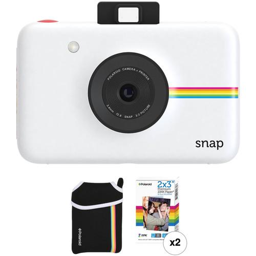 Polaroid Snap Instant Digital Camera with ZINK Photo Paper and Pouch Kit