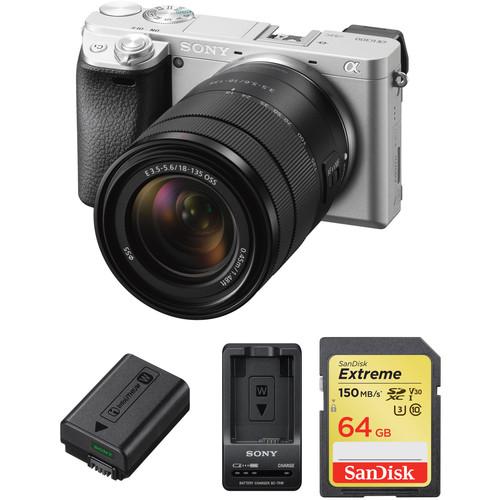 Sony a6300 Mirrorless Digital Camera with 18-135mm Lens Premium Kit