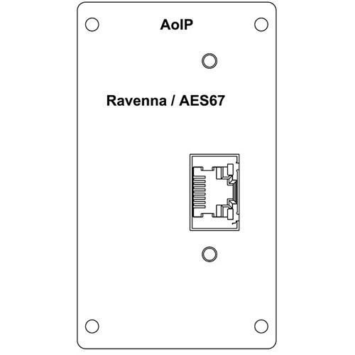 Wohler Ravenna Input Module with RJ-45 for AMP2-16V Audio Video Processing Monitor