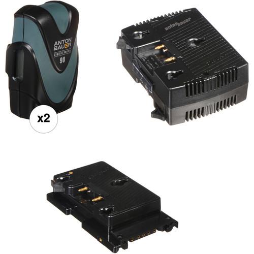 Anton Bauer Digital 90 2-Battery Kit with TWIN Charger & Sony F5 F55 Plate