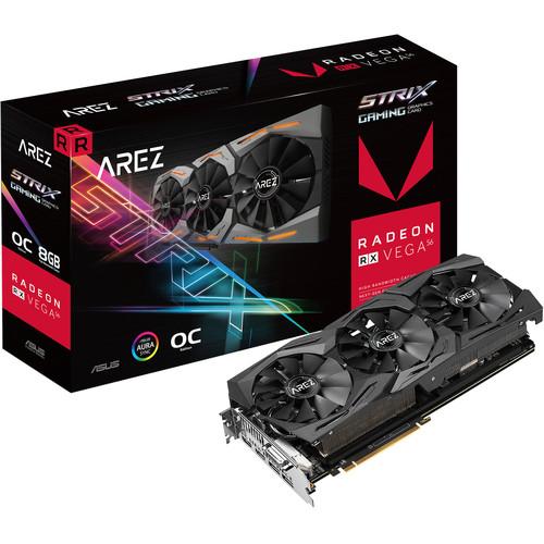 ASUS Arez Strix Radeon RX Vega56 OC Edition Gaming Graphics Card