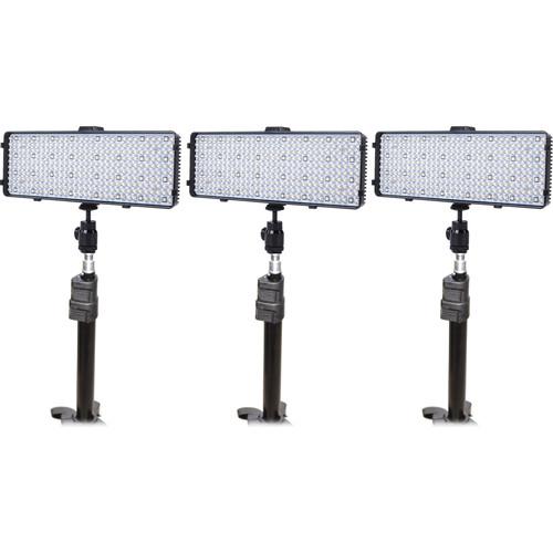 Bescor Chameleon RGB Bi-Color LED 3-Light Kit