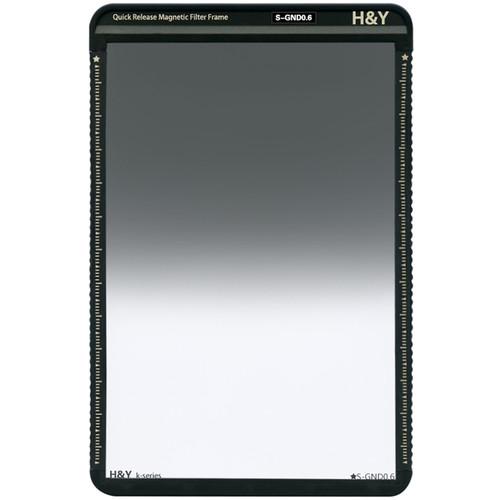 H&Y Filters 100 x 150mm K-Series Soft-Edge Graduated Neutral Density 0.6 Filter w Quick Release Magnetic Filter Frame