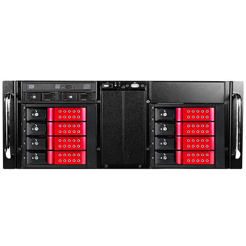 iStarUSA D-410-DE8-225T 4 RU 8-Bay Stylish Hotswap Trayless Slim ODD Storage Server Rackmount Chassis