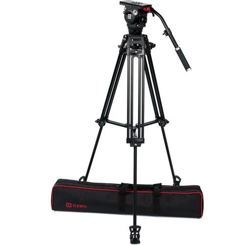OZEN 75AL2 75mm Aluminum Tripod & Agile 8 Fluid Head System