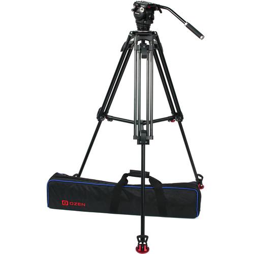 OZEN 75AL2HD 75mm Aluminum Tripod & Agile 6S Fluid Head System