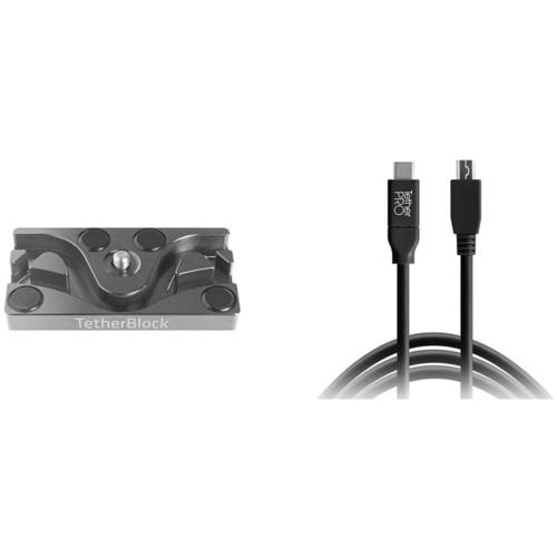 Tether Tools TetherPro USB Cable with TetherBLOCK Mounting Plate Kit