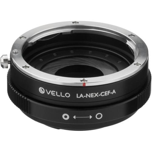 Vello Canon EF EF-S Lens to Sony E-Mount Camera Lens Adapter with Aperture Control