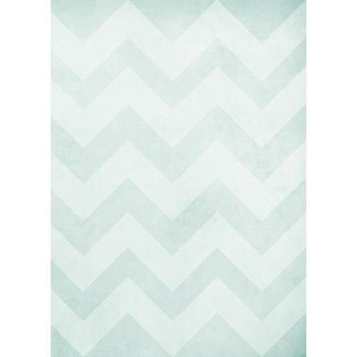 Westcott Washed Chevron Matte Vinyl Backdrop with Grommets