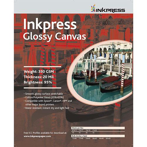 Inkpress Media Glossy Canvas - 8.5 x 11"