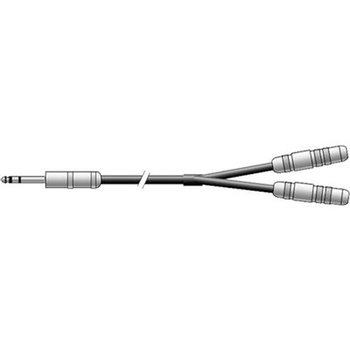 Pro Co Sound 1 4" Phone Male to 2 1 4" Phone Female Y-Cable - 1