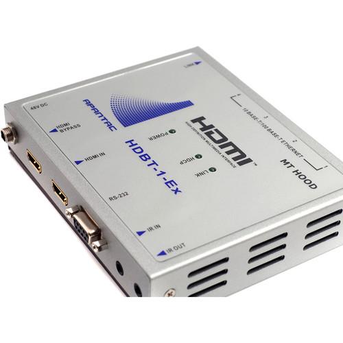 Apantac Single-Port HDBaseT HDMI Extender with IR, RS232, Ethernet, POE
