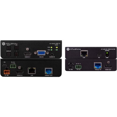 Atlona 4K HDMI VGA over HDBaseT 3x1 Switch Extender Kit