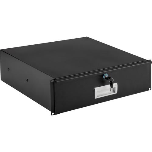 Auray RD-L-3U Three-Space Locking Rack Drawer