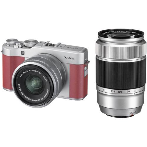 FUJIFILM X-A5 Mirrorless Camera with 15-45mm and 50-230mm Lens Kit