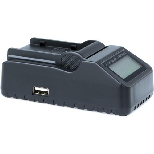 Fxlion Mono-Channel DV Li-ion Battery Charger with LCD Screen for JVC SSL-JVC70 & Fxlion DJ-J78