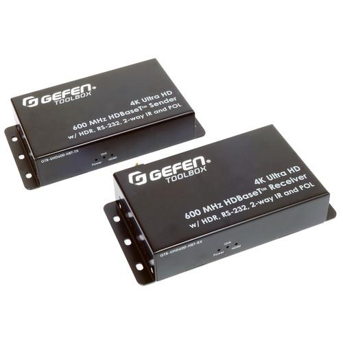 Gefen 4K Ultra HD 600 MHz HDBaseT Extender Set with HDR, RS-232, 2-Way IR & PoL