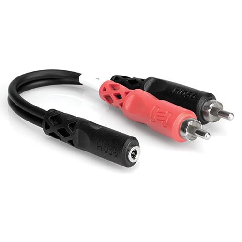 Hosa Technology Stereo Mini Female to 2 RCA Male Y-Cable