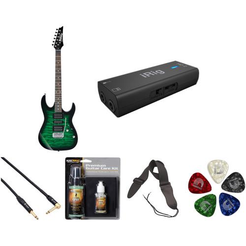 Ibanez GRX70QA GIO Series Electric Guitar Starter Recording Kit