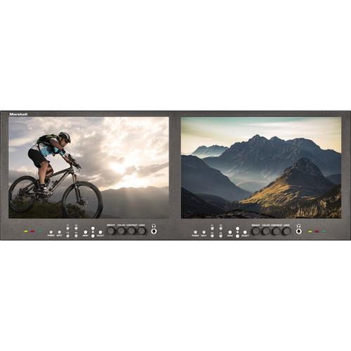 Marshall Electronics V-MD1012 Modular Dual 10.1" LCD Rack Monitor