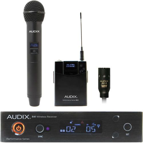 Audix AP41 Performance Series Single-Channel Combo OM2 Handheld & ADX10 Lavalier Wireless System