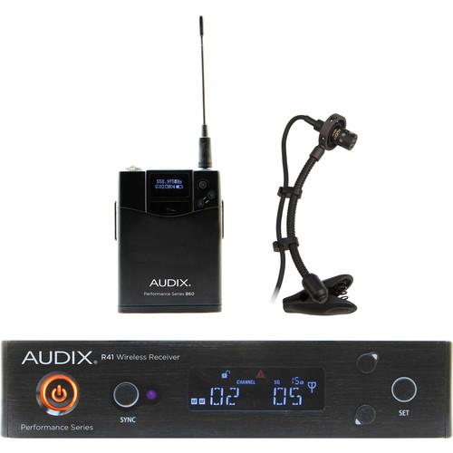 Audix AP41 Performance Series Single-Channel Instrument Wireless System with ADX20i Clip-On Condenser Microphone