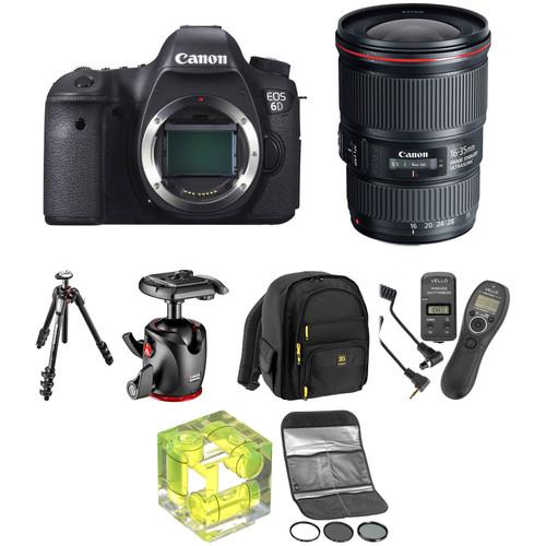 Canon EOS 6D DSLR Camera with 16-35mm f 4 Lens Landscape Kit