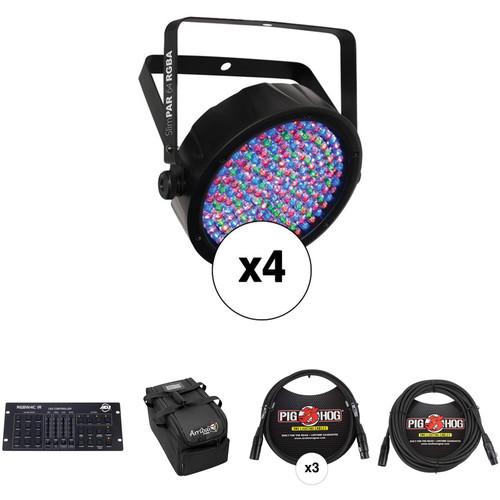 CHAUVET DJ SlimPAR 64 RGBA LED PAR with 32-Channel DMX Controller Kit