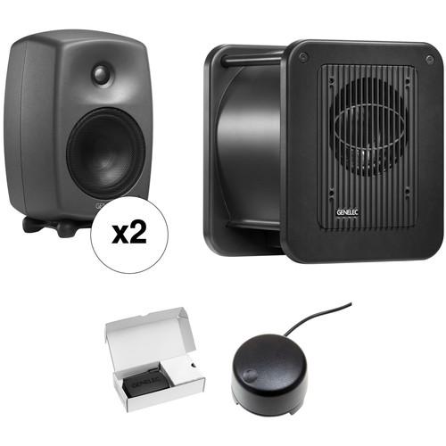 Genelec 8330.LSE Triple SAM Kit - Two 8330APMs, One 7350A Subwoofer & GLM V2.0 Kit with Volume Control