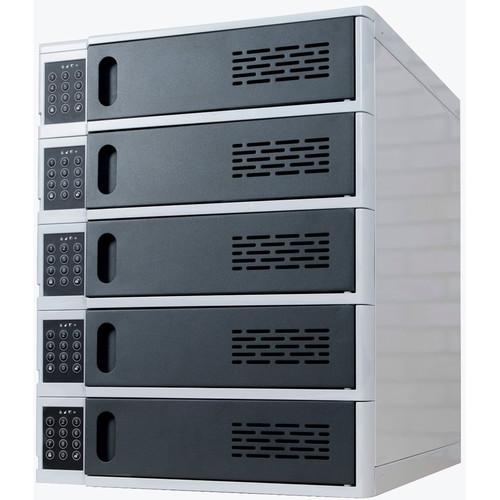 Luxor 5-Bay Charging Locker for Mobile Devices