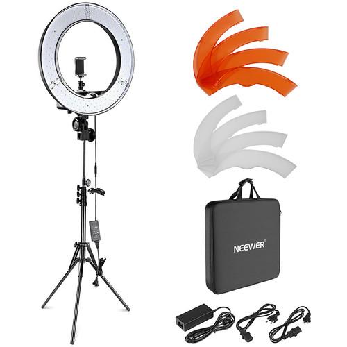 Neewer LED Ring Light with Stand and Accessories Kit